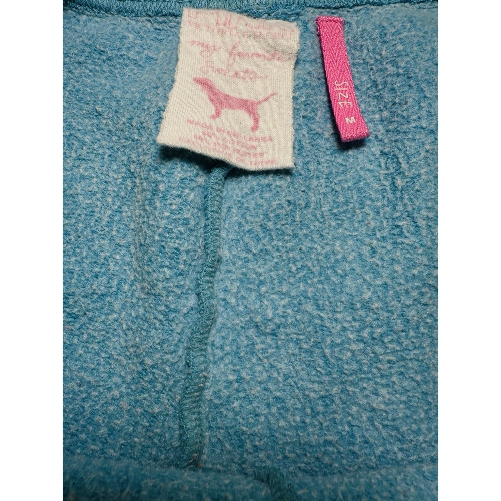 VTG Victoria's Secret PINK "Rock Royalty" Blue Cotton Sweat Pants Sz M - Picture 7 of 14